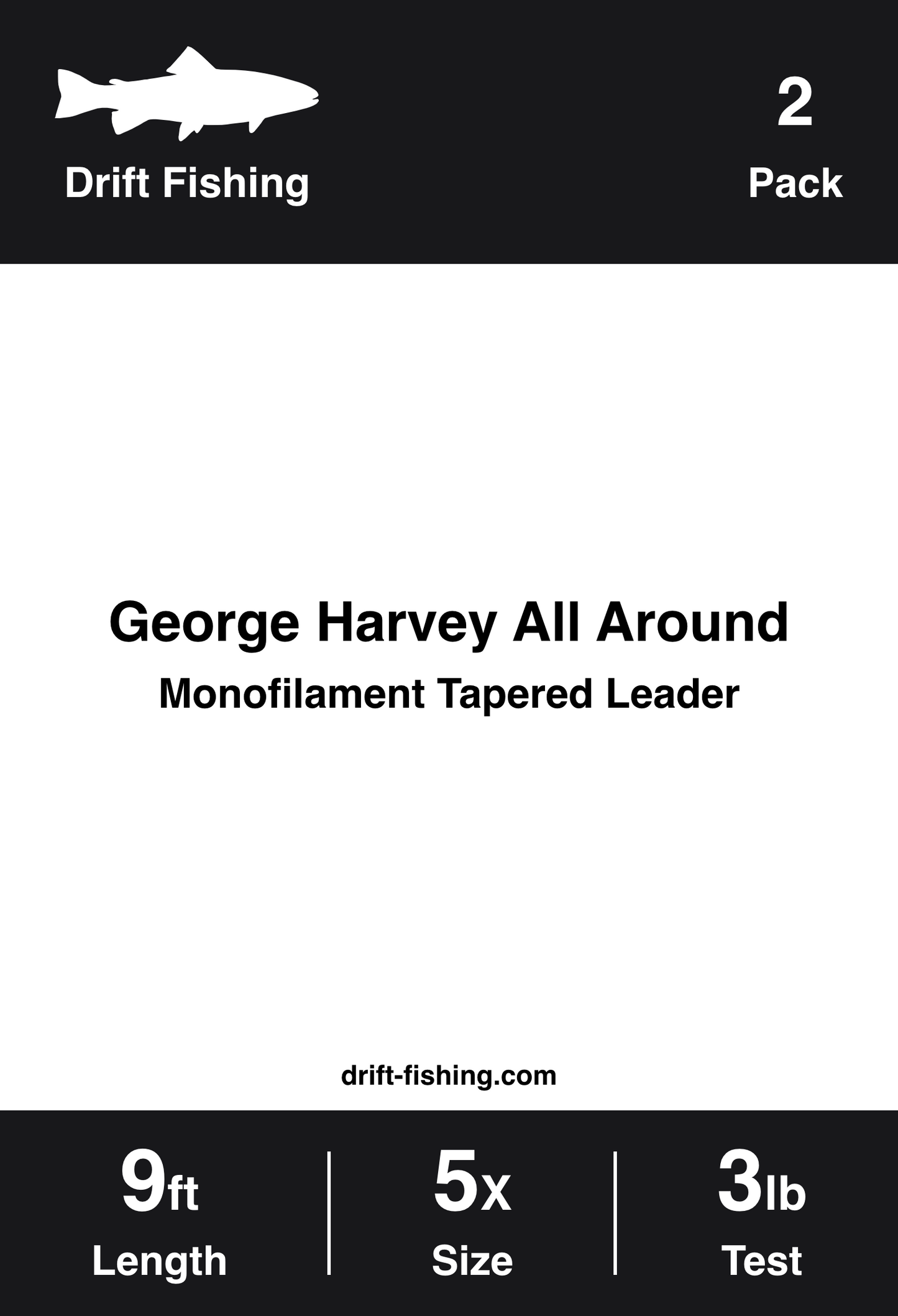 George Harvey Leader - All Around - Fly Fishing Leader